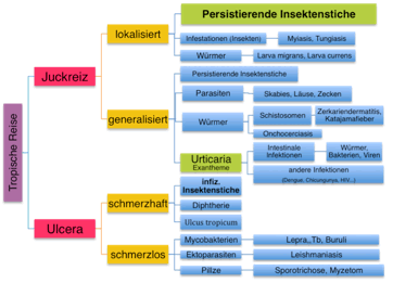 Flussdiagramm Juckreiz und Geschwüre